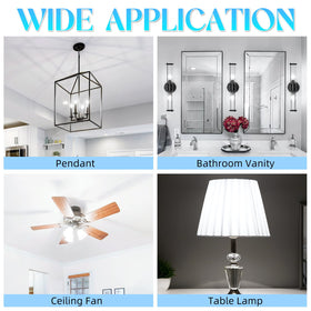 GvvooHome energy-saving LED bulb pack 12 for multiple fixtures.