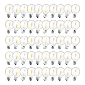 GvvooHome G40 bulbs with E12 base for easy replacement in string lights.