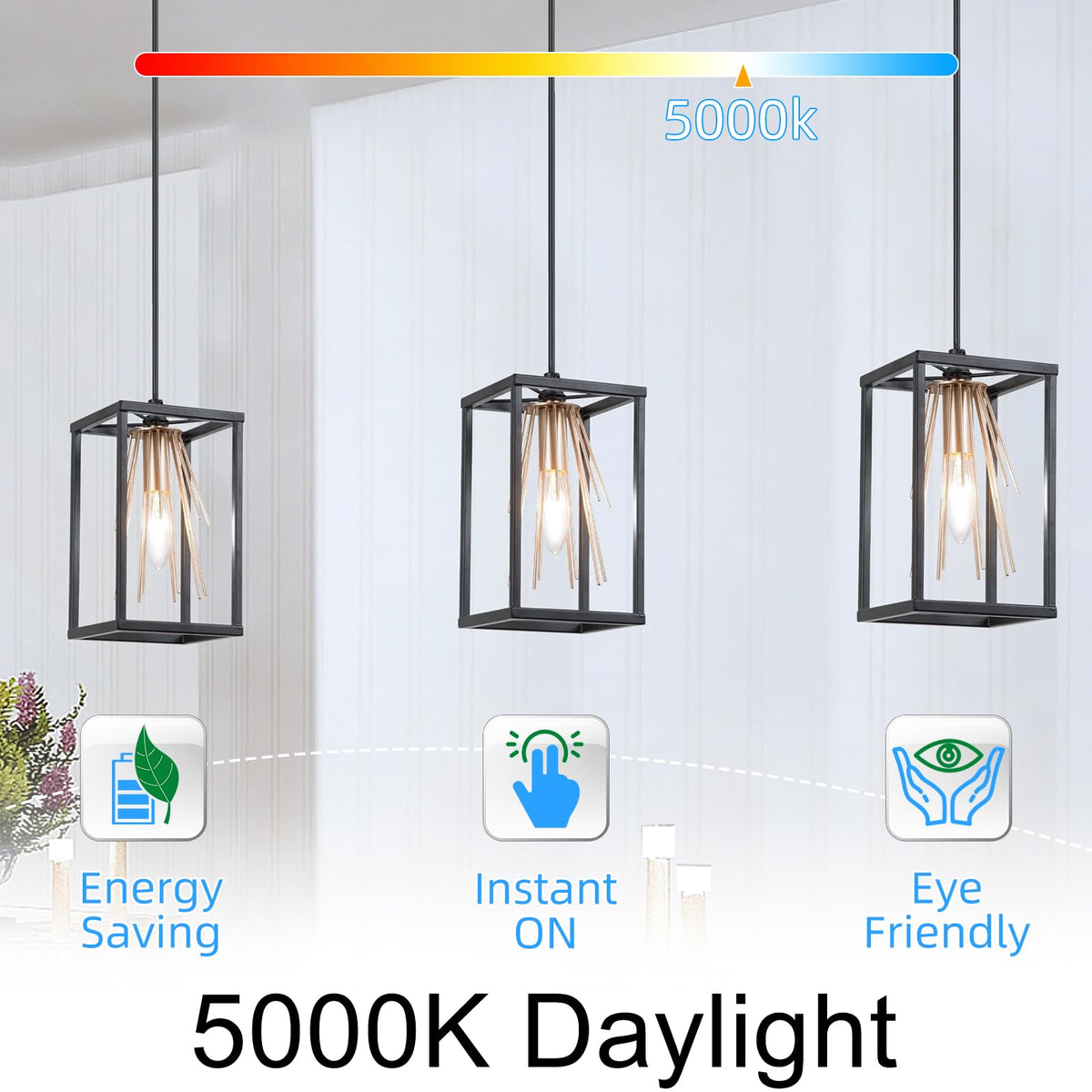 GvvooHome LED candelabra bulb 5000K daylight for brighter spaces