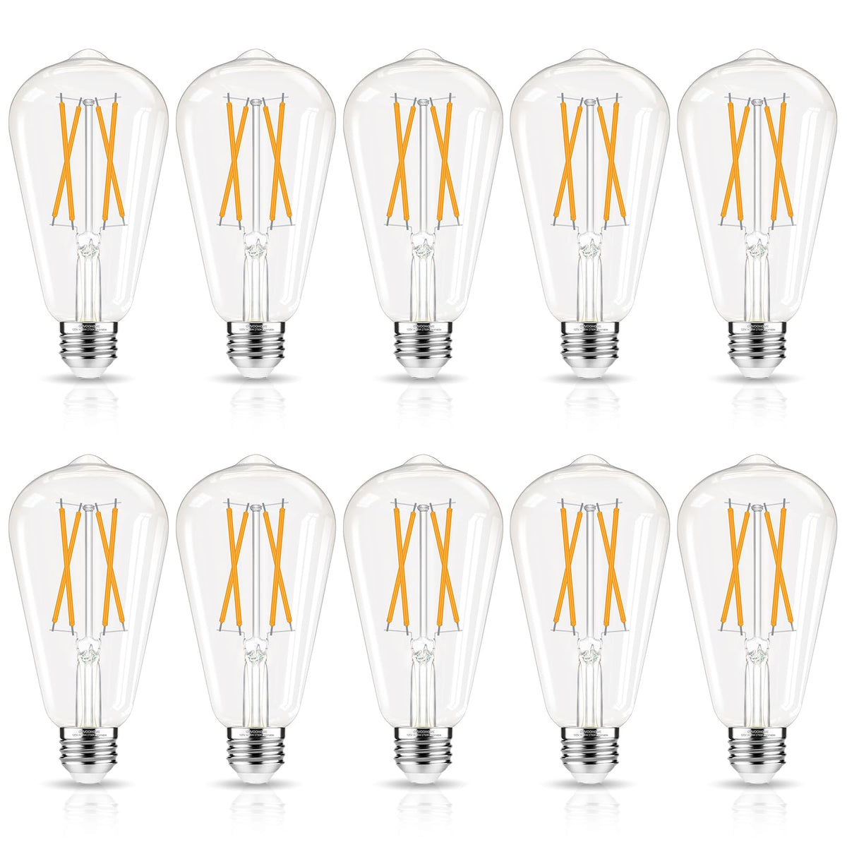 GvvooHome LED Edison bulb dimmable 2700K for smooth ambience