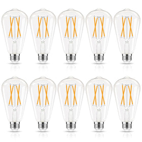 GvvooHome LED Edison bulb dimmable 2700K for smooth ambience