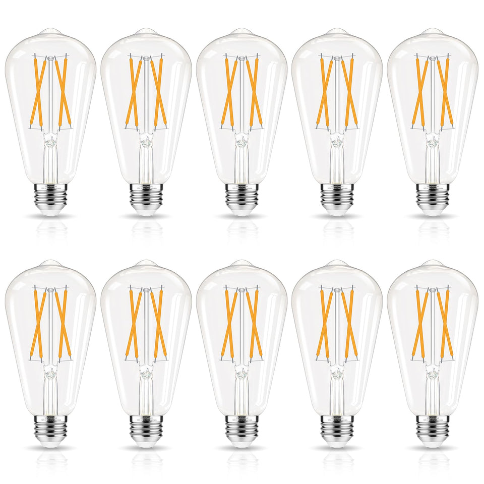 GvvooHome LED Edison bulb dimmable 2700K for smooth ambience
