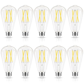 GvvooHome LED Edison bulb with dimmable E26 clear glass for flexible mood lighting