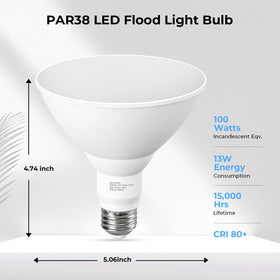 GvvooHome LED flood light garage 5000K for clear exterior lighting
