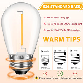 GvvooHome S14 dimmable bulb shown for adjustable ambience
