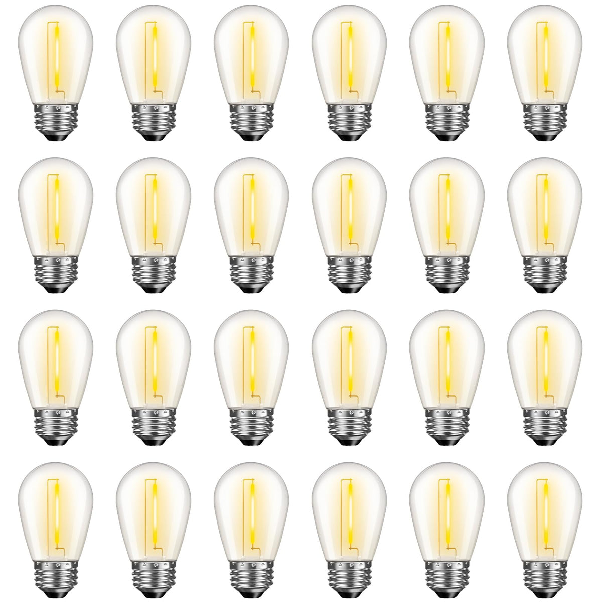 GvvooHome S14 LED outdoor bulb with warm glow for patios