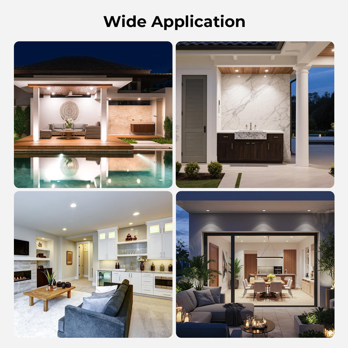 GvvooHome PAR38 LED pack provides efficient security and ambiance lighting.