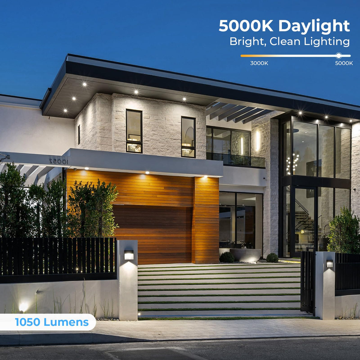 GvvooHome PAR38 LED flood light waterproof design withstands rain for outdoor use.