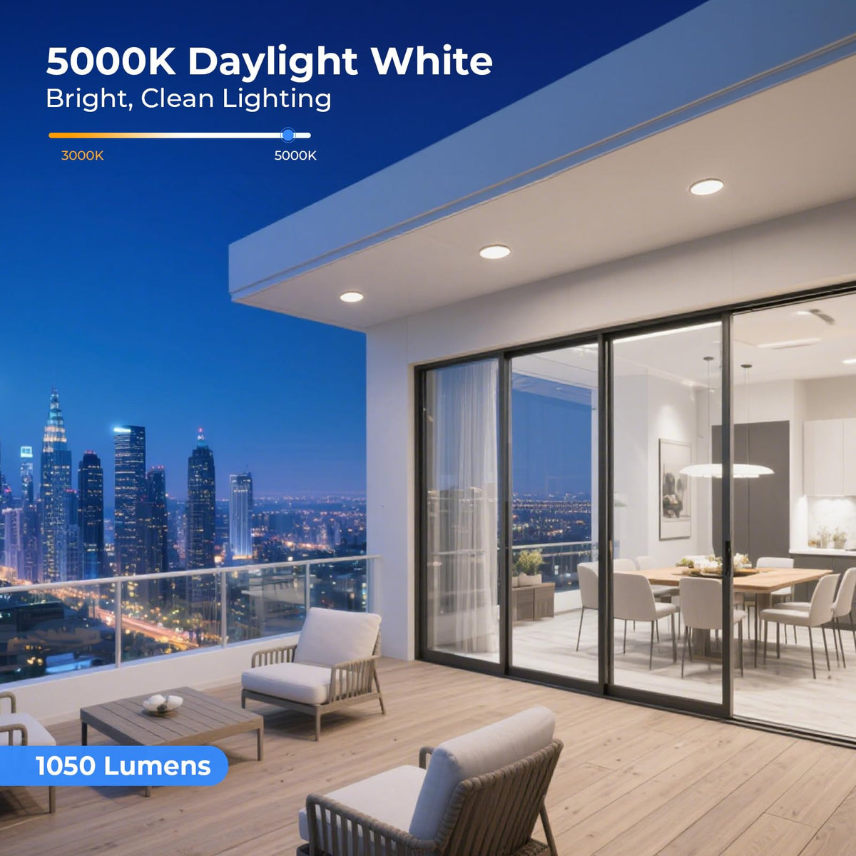 GvvooHome PAR38 outdoor flood light 5000K for large area coverage