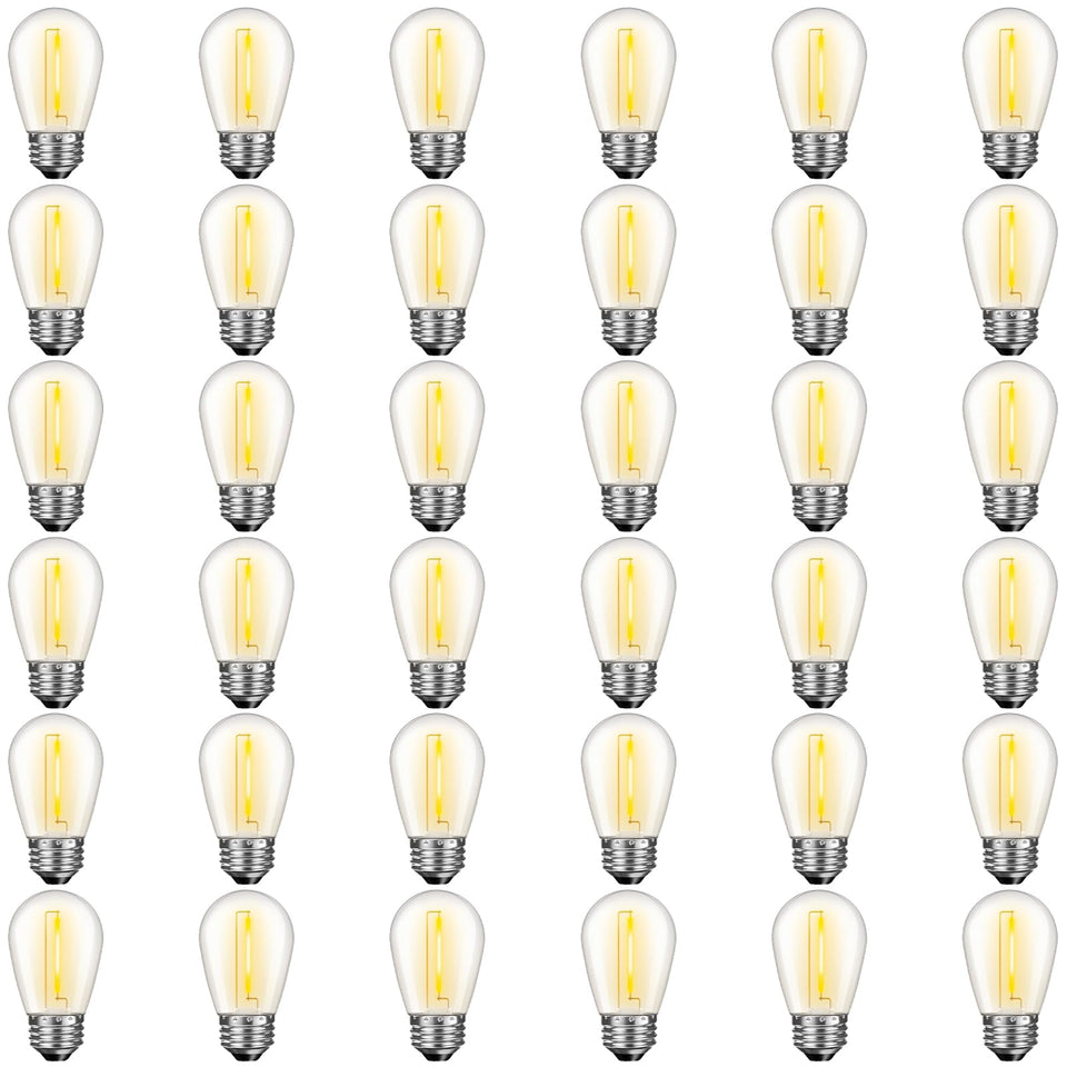 GvvooHome S14 bulbs outdoors shatterproof for durable patio lighting
