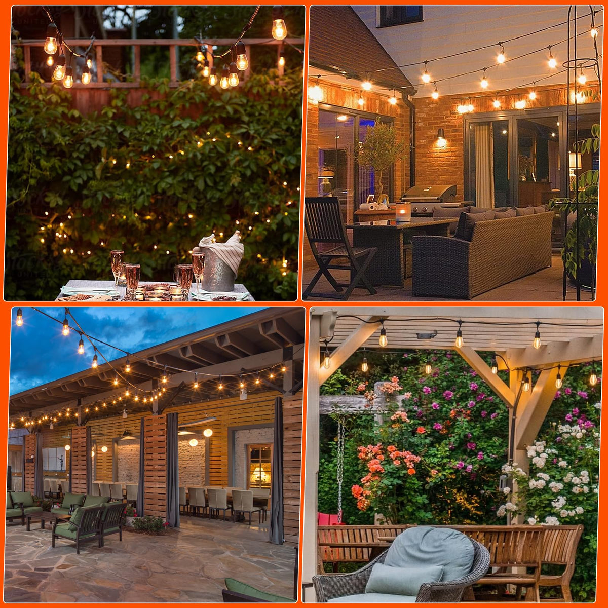 GvvooHome S14 bulbs ideal for patios and weddings