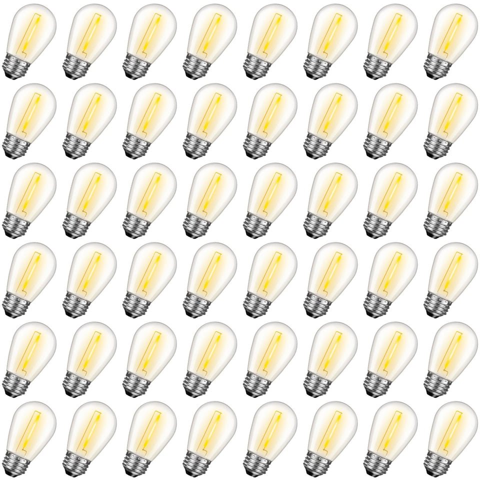 GvvooHome S14 LED bulb 1W outdoor pack 48 offers energy-efficient lighting