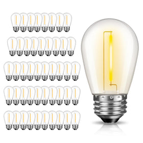 GvvooHome S14 LED bulb dimmable close-up for outdoor decor