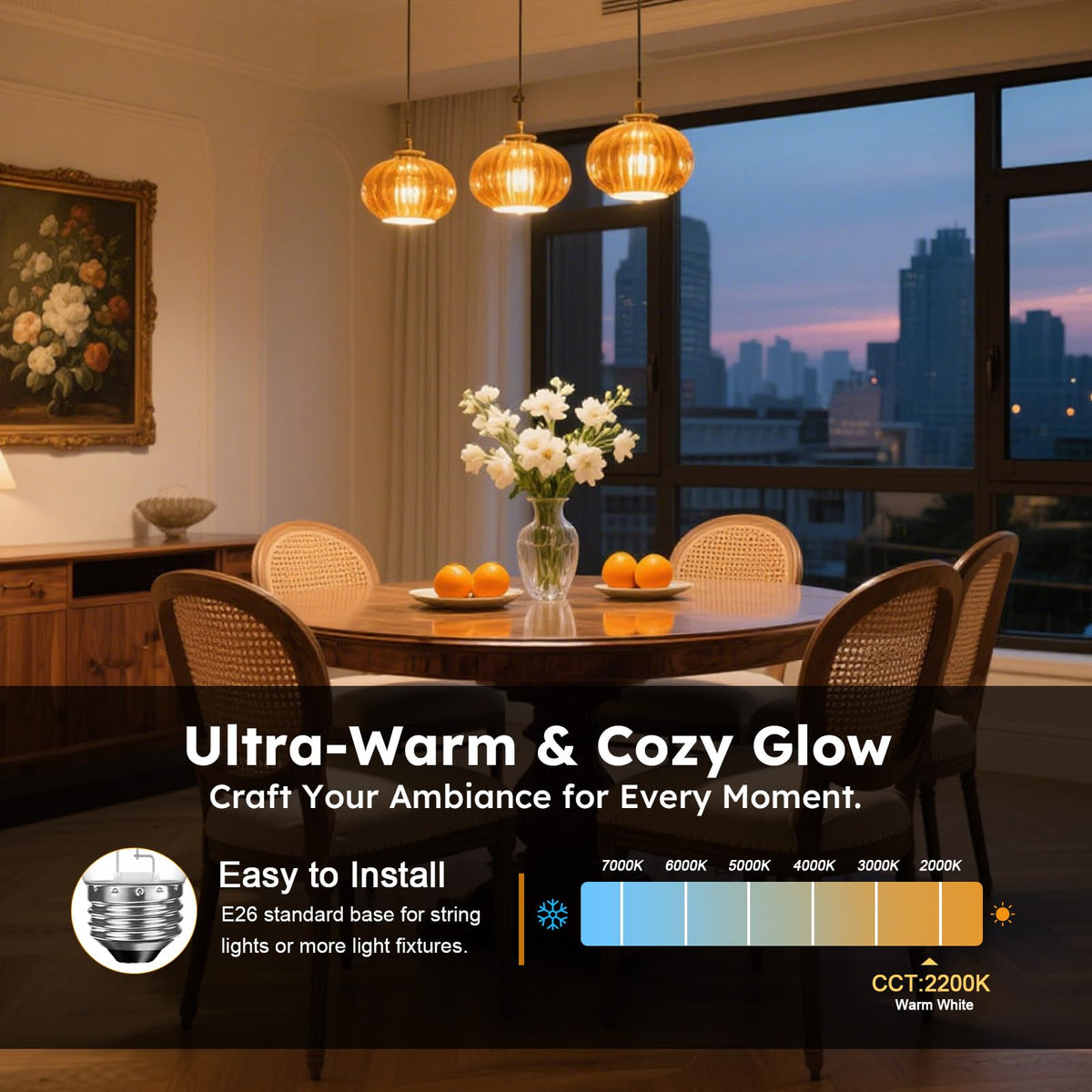 GvvooHome S14 IP65 waterproof bulb for year-round porch lighting