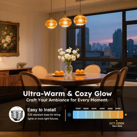 GvvooHome S14 IP65 waterproof bulb for year-round porch lighting