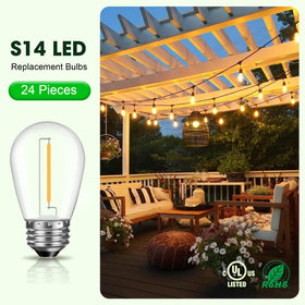 GvvooHome weatherproof patio bulb withstands rain and wind.