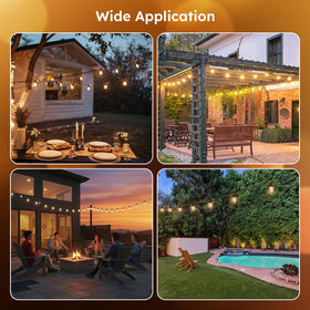 GvvooHome lights create warm ambience for weddings and cafés.