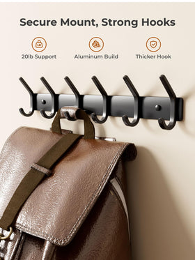 GWAAZXGZ anti-slip hooks prevent items from slipping on busy mornings.