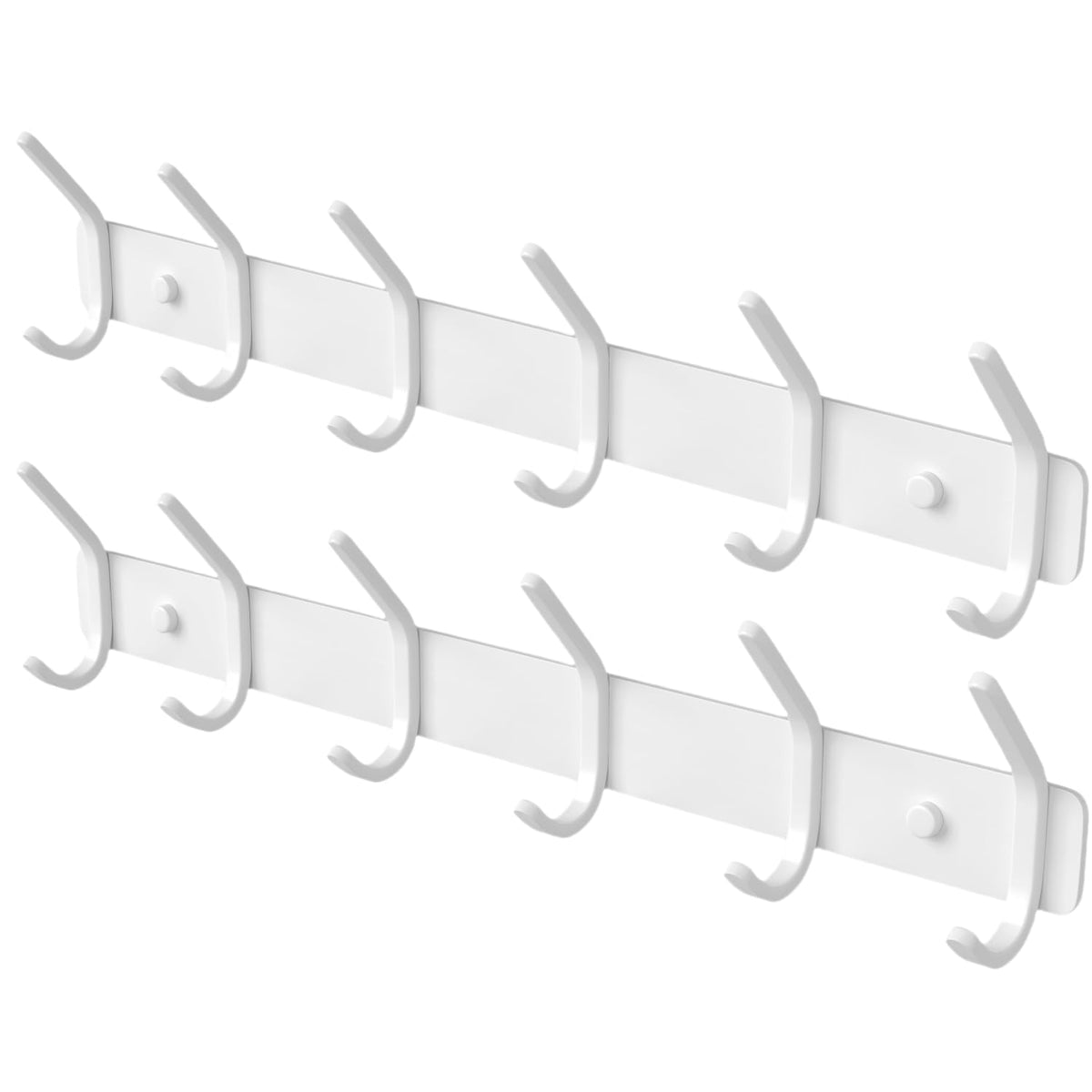 GWAAZXGZ coat rack wall mount with six hooks, front view showing space-saving design