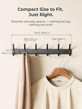 GWAAZXGZ aluminum coat hanger offers rustproof performance in bathrooms and hallways.
