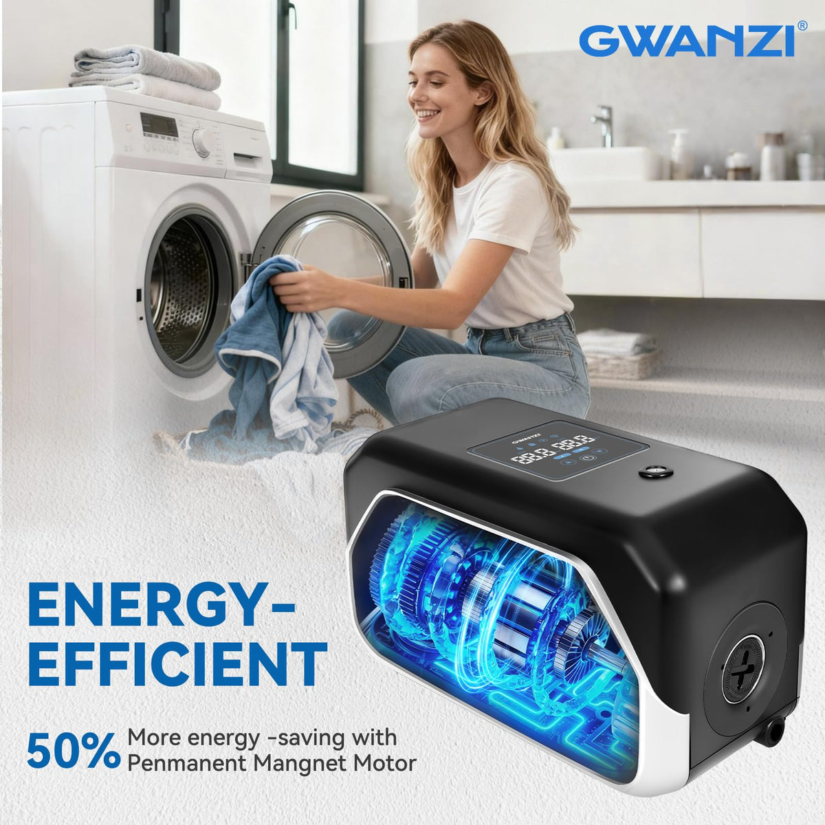 Gwanzi wireless app control dashboard to monitor pressure remotely.