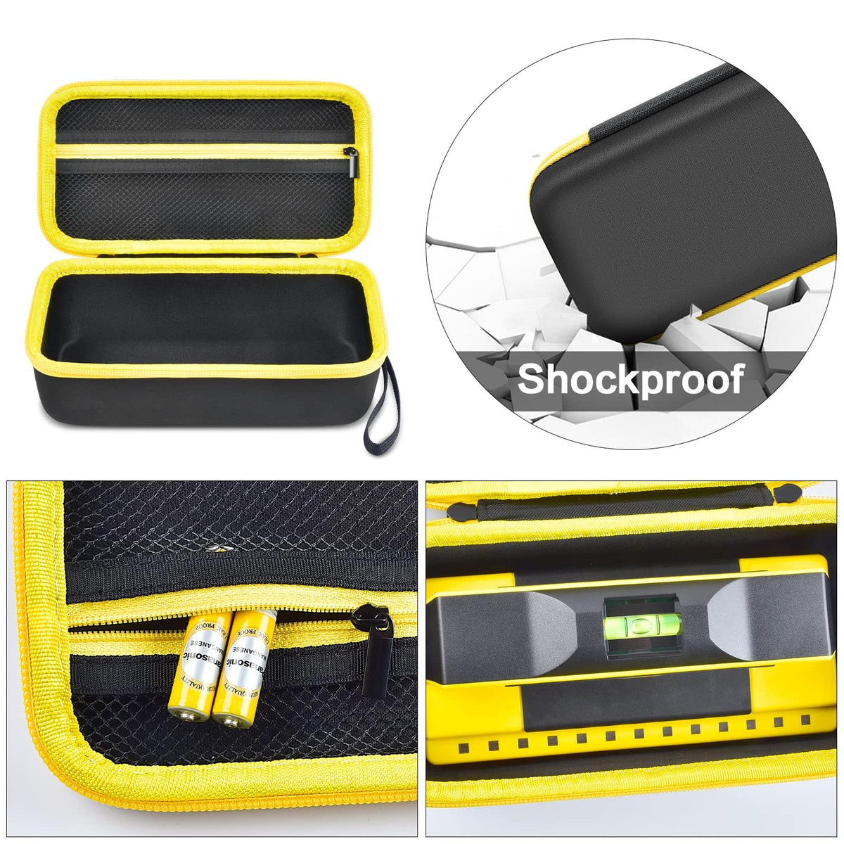 GWCASE mesh pocket keeps extra batteries and accessories organized.
