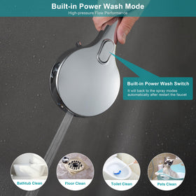 GwernKB 79-inch hose extended to reach every corner of the bathroom.