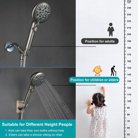 GwernKB 79 inch hose offers extended reach for easier washing.