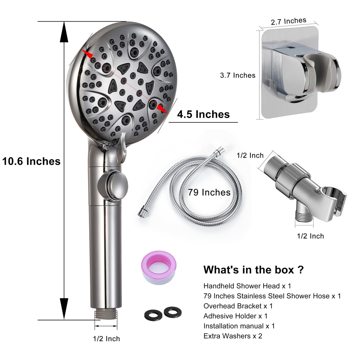 GwernKB easy no-tool installation fits standard plumbing