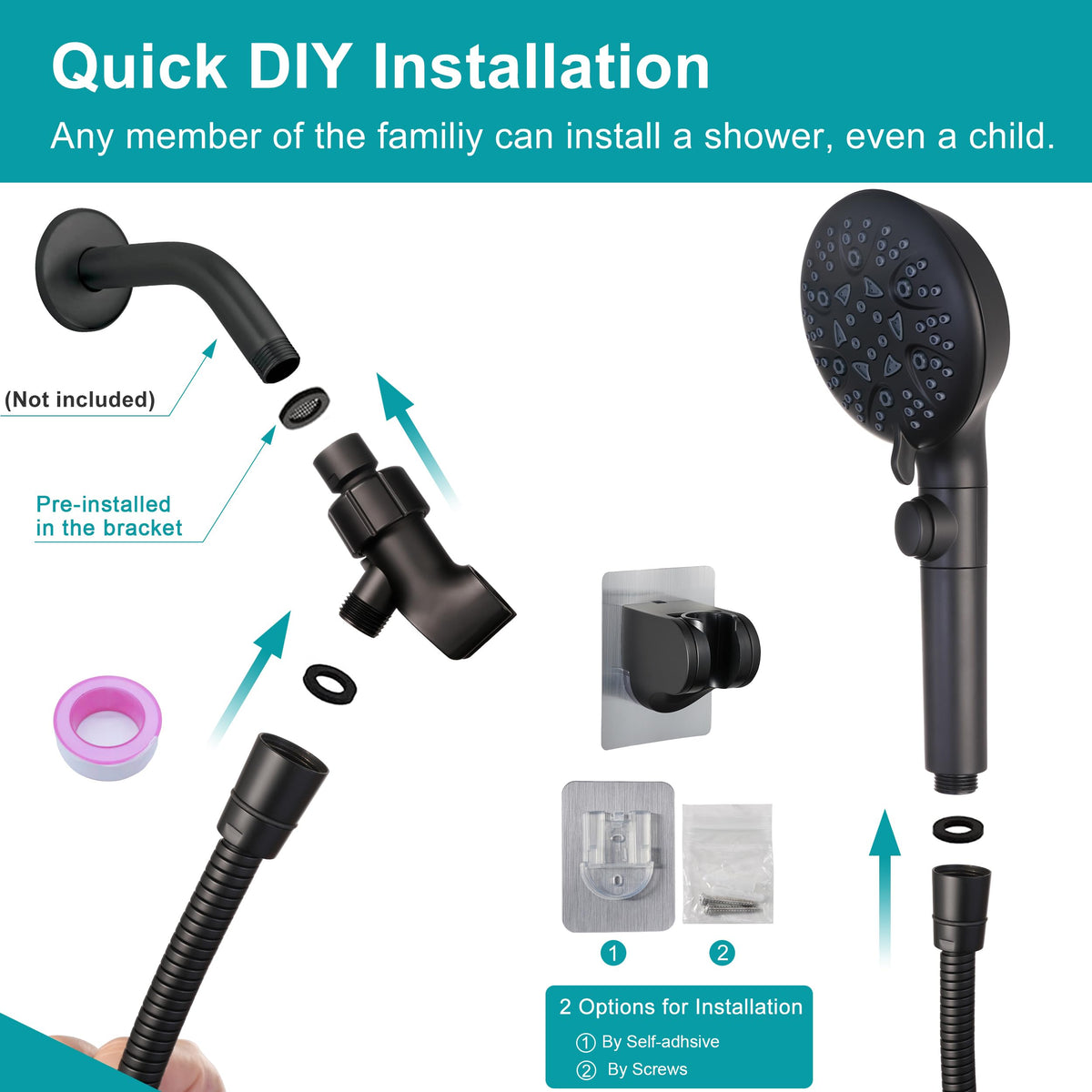 GwernKB pause feature helps conserve water during shampooing