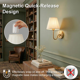 GWONER 8000mAh battery wall light provides long-lasting illumination