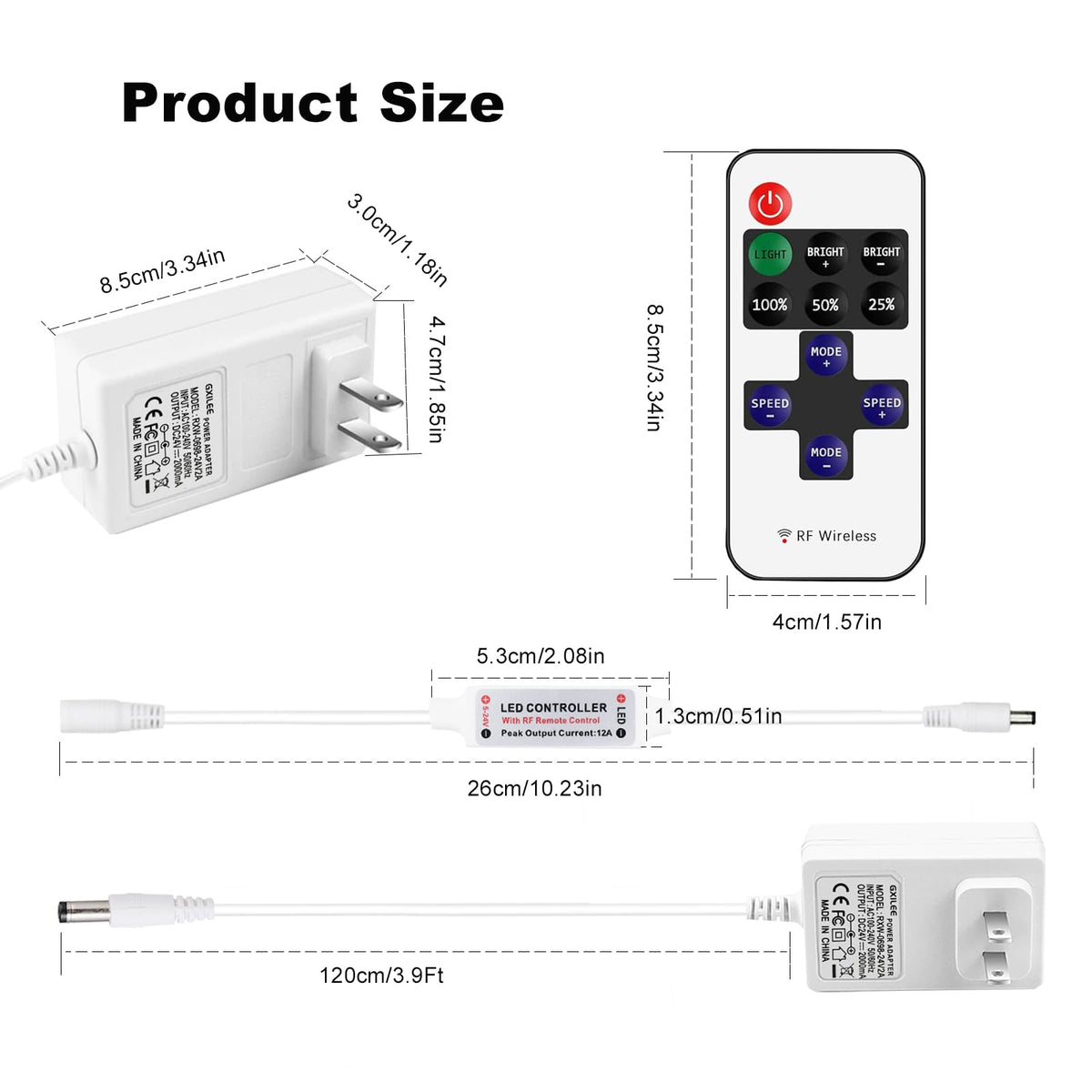 GXILEE bedroom reading light scene with adjustable brightness.