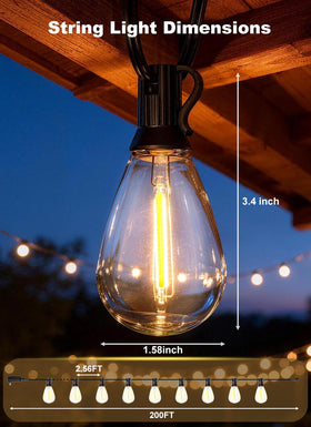 Gyecahz S11 shatterproof bulbs with E12 base ensure durable outdoor lighting
