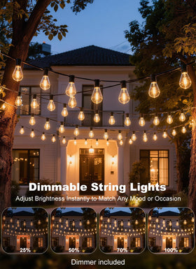 Gyecahz weatherproof lights withstand rain, wind, and snow for year-round use
