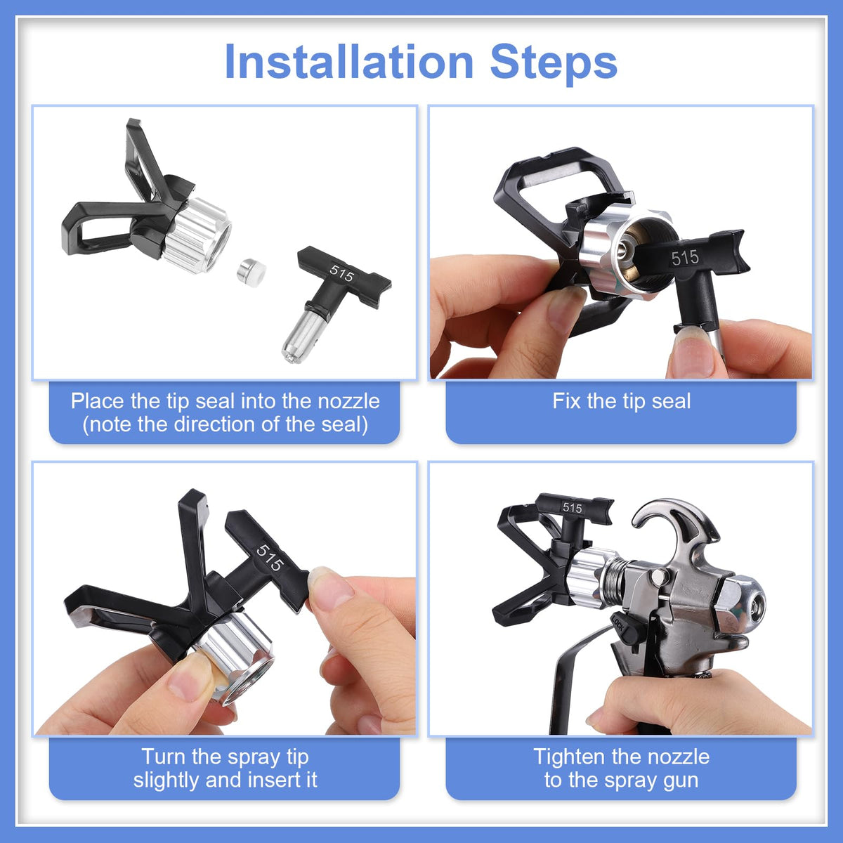 Gyfent 180 degree rotation guide speeds edge spraying and cleanup
