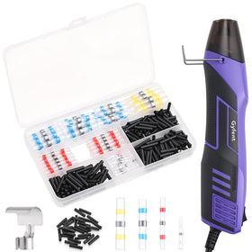 Gyfent compact 350W heat gun ready for precise wiring tasks