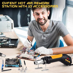 Gyfent heat gun with 5 ft cord offers flexible workspace without frequent socket moves.