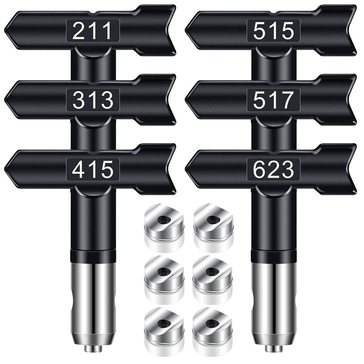 Gyfent spray tip 211 demonstrates smooth application for doors and trim