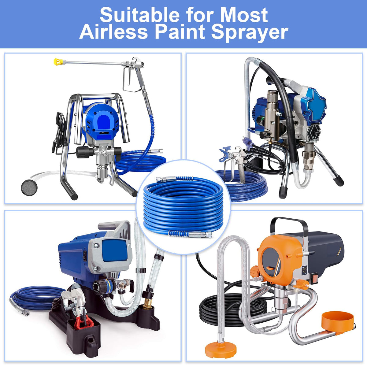 Gyfent sprayer swivel joint enabling 360-degree spray without tangles