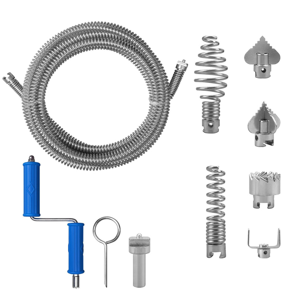 GYHMTOO drain snake with drill attachment for powerful clog removal.