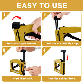 GYKLE Rubberized grip framing tool offers comfortable handling.