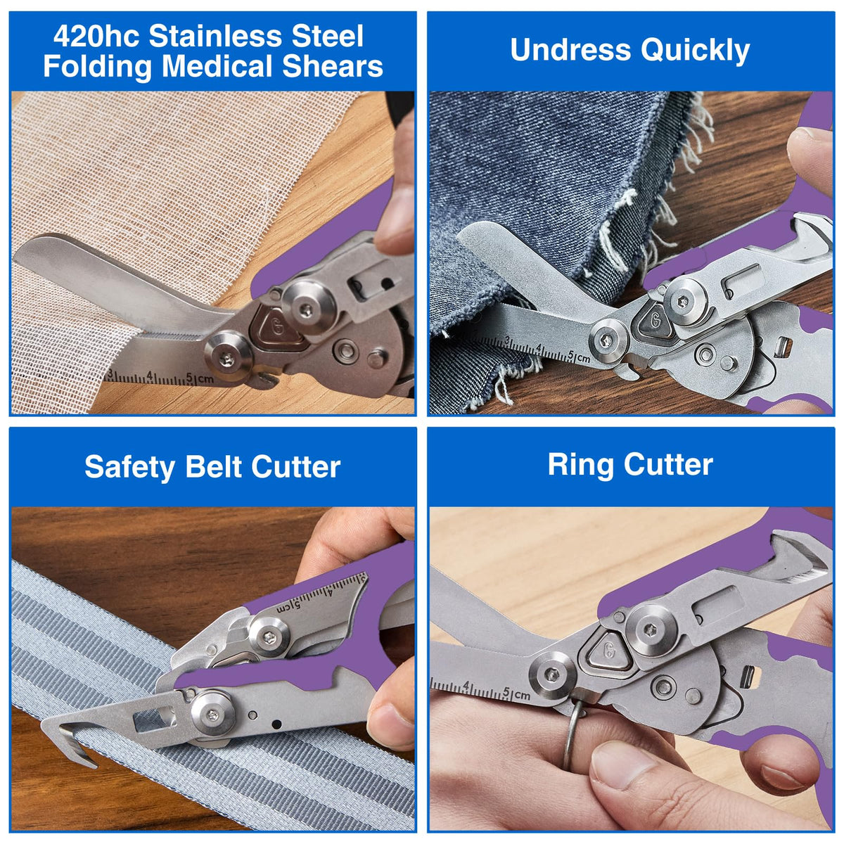 Gymsire stainless steel 420HC construction resists rust and wear