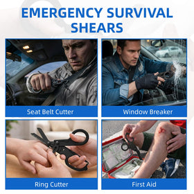 Gymsire tactical shears with strap cutter for field work.