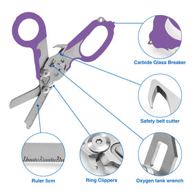 Gymsire trauma shears with built-in ring cutter for medical situations