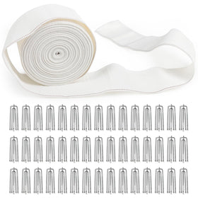 GYOSUGANG curtain pleat tape 12m enables neat pinch-pleat drapes