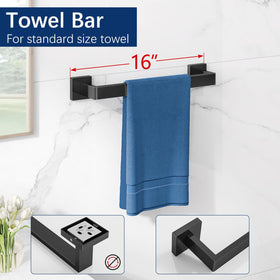 Gypie matte black finish enhances durability in contemporary bathrooms