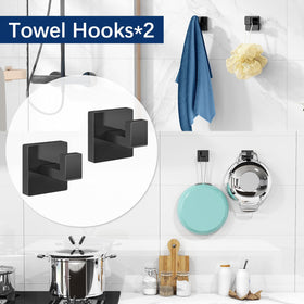 Gypie stainless steel hardware resists humidity and cleans easily