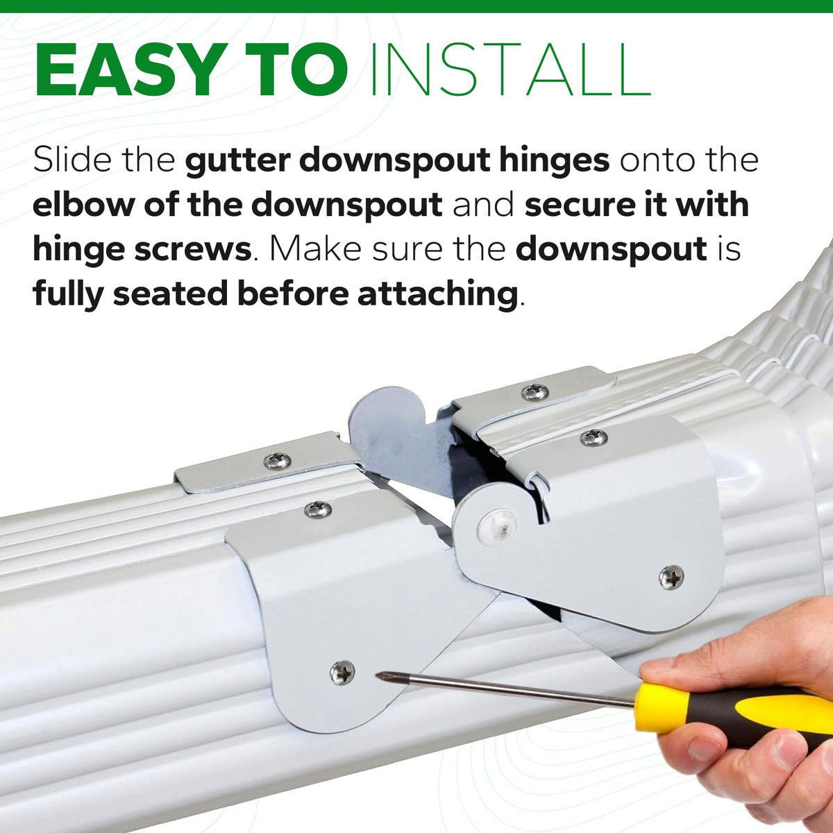 GYPNS 4-pack hinge kit simplifies installation and replacements