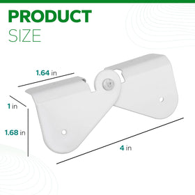 Stainless steel gutter hinge by GYPNS adds flexible support for extensions