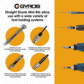 Gyros case with imprinted gauge guide for quick sizing.